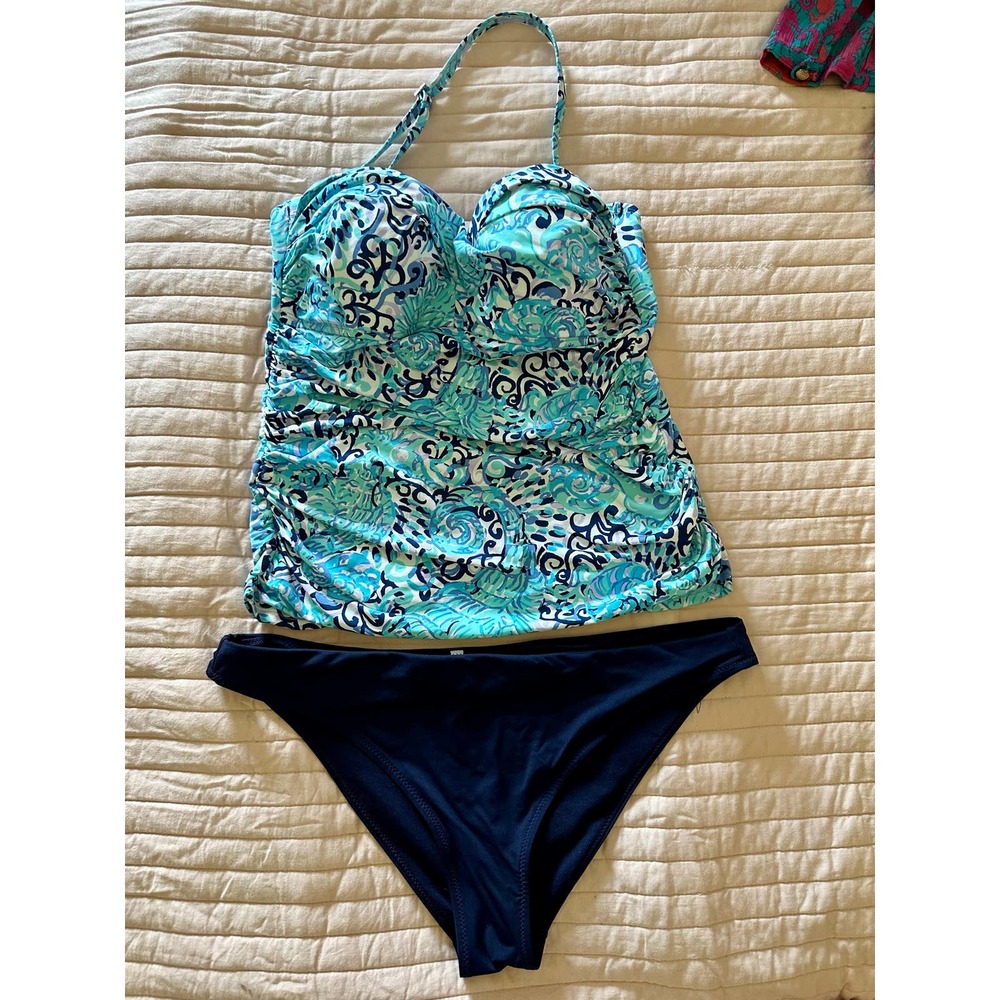 Lilly Pulitzer and Athleta tankini set